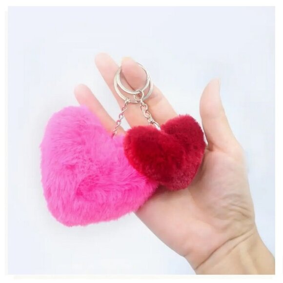 NWT Purple Puff Ball Faux Handbag Purse Shaped Zipper Pull Key Chain Keychain - Picture 7 of 14